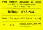 ticket de nuit&eacute; en refuge