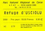 ticket de nuit&eacute; en refuge